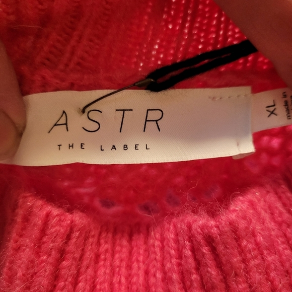 Astr Pink High Neck Sweater - Picture 7 of 8